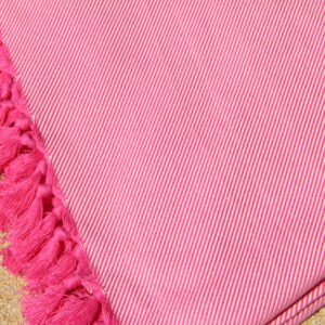Toalla de playa XL Baleal  Rosa /Ecru - Imagen 2