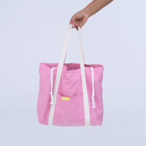 Bolsa de Playa Baleal Rosa/Ecru