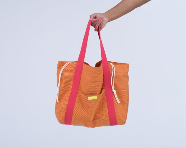 Bolsa de Playa Baleal Naranja/Rojo