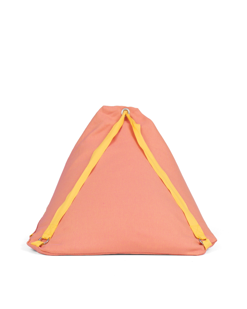 PUFF DE PLAYA BALEAL ROSA/AMARILLO