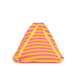 PUFF DE PLAYA MALHÃO ROSA/ AMARILLO